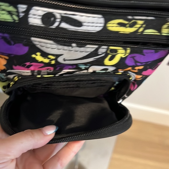 Disney crossbody purse. Nylon. Used once. One Size. Multi color. Mickey Mouse. - Picture 3 of 6